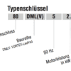 EBARA DML DMLV Typenschlüssel