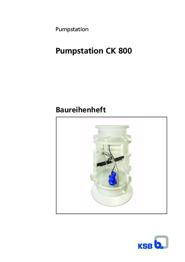 Pumpstation CK 800 16 pdf