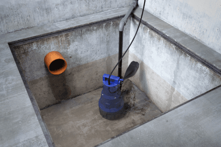 Zehnder Tauchpumpe Vectis 800 mit 10 m Anschlusskabel und Schwimmerschalter im Pumpensumpf