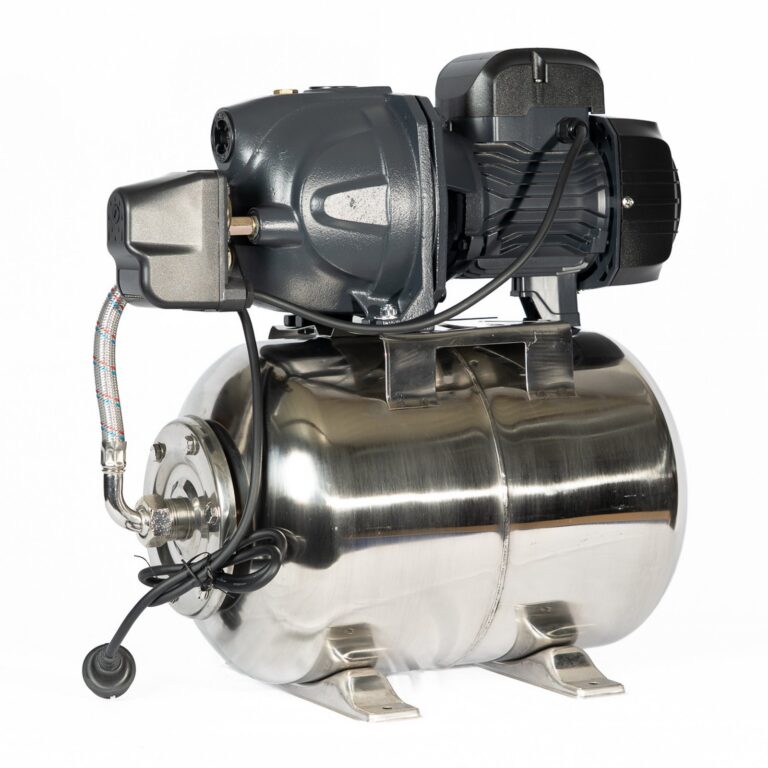 ZTREAM Clear HomeJet 750 – Schrägansicht mit Druckschalter und Druckschlauch