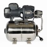 ZTREAM Clear HomeJet 750 – Seitenansicht von Jetpumpe und 24-L-Edelstahlbehälter