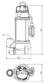Zehnder Solida 490 C (A) – Schmutzwasser-Tauchpumpe mit Wirbelrad und Schwimmerschalter, 230 V – Bild 3